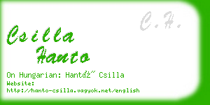 csilla hanto business card